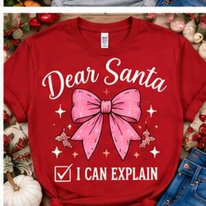 Dear Santa, I Can Explain Gildan Graphic Tee